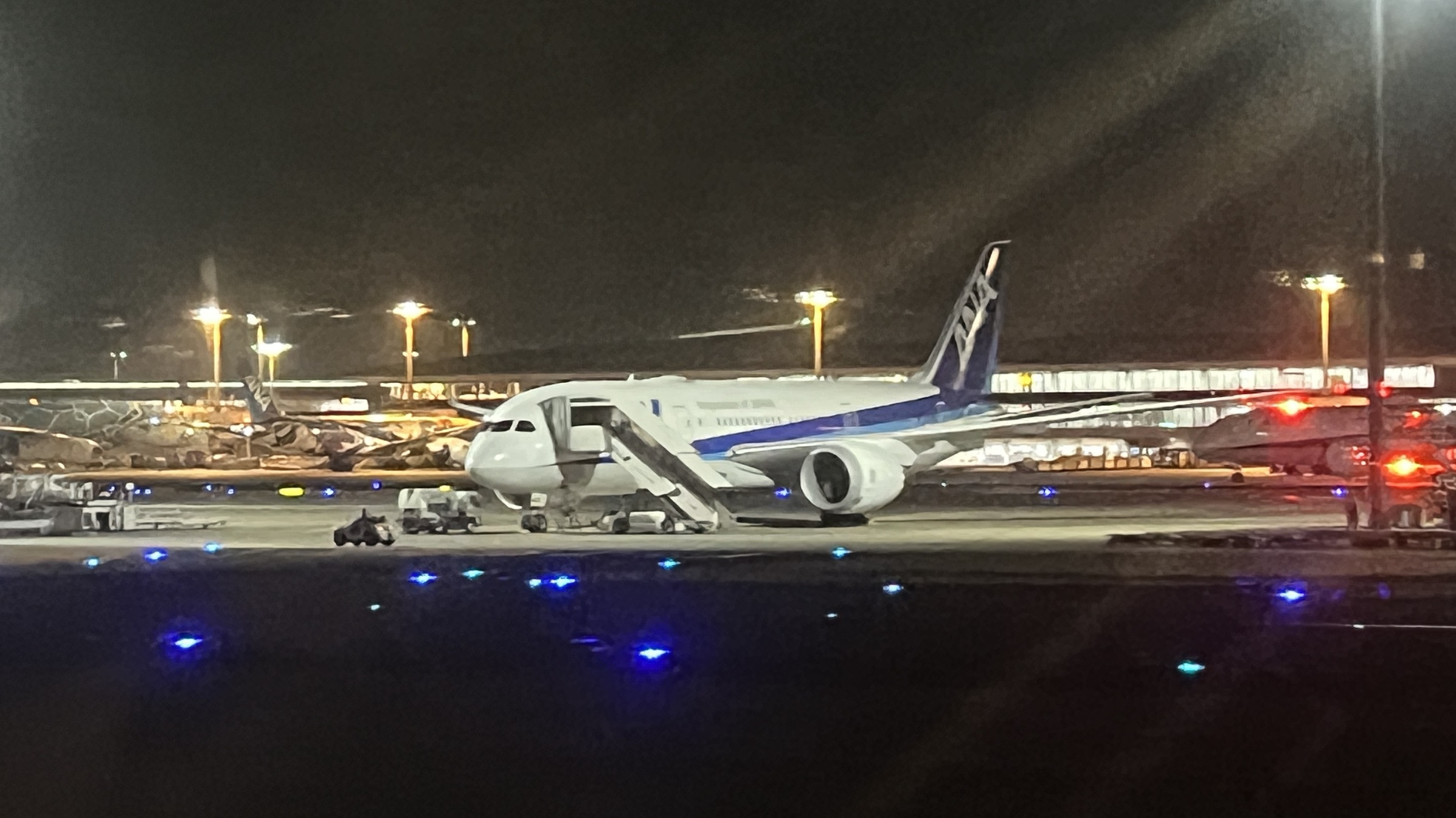 ANA Boeing 787 parked at Narita Airport / The Once Times