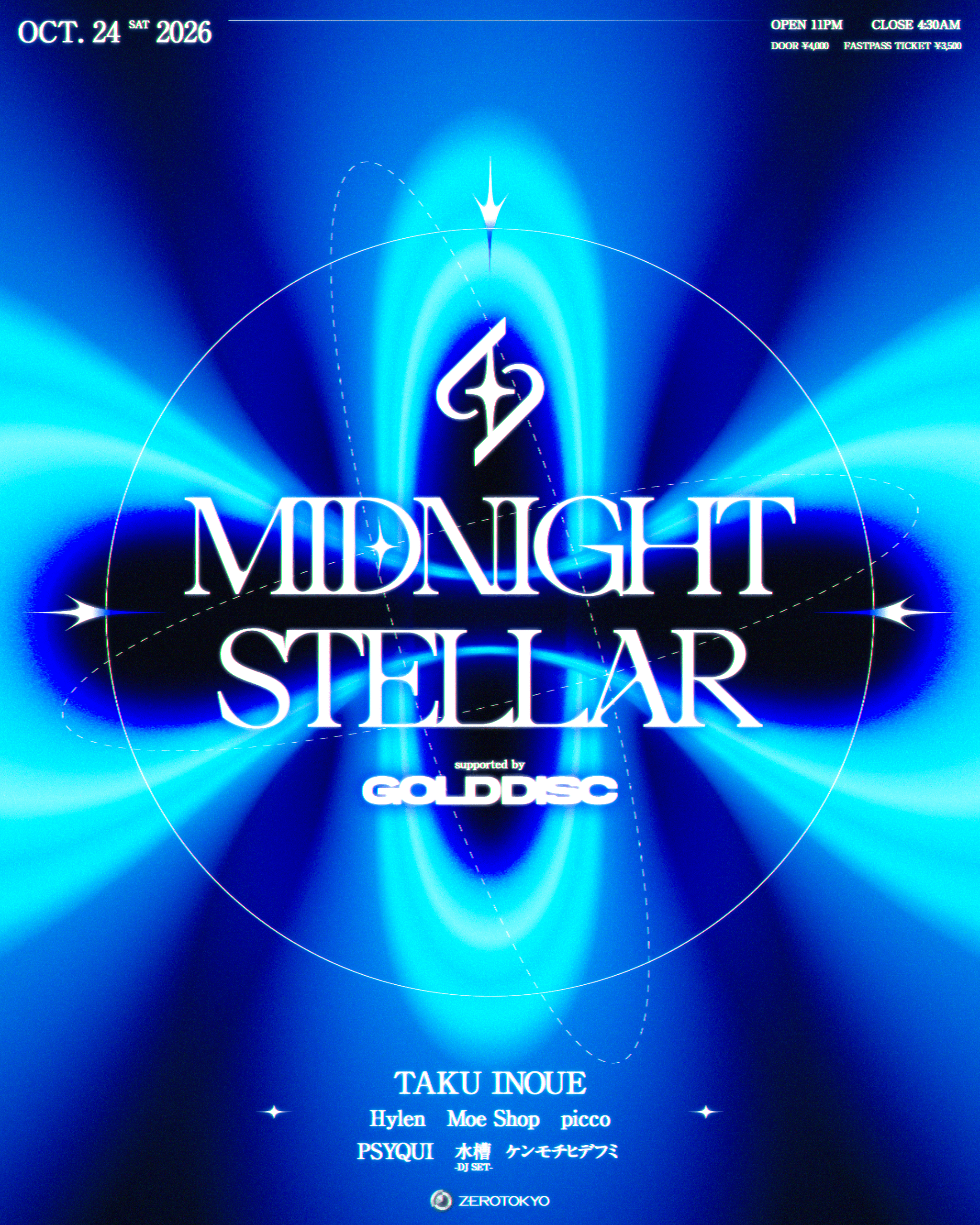 MIDNIGHT STELLAR supported by GOLD DISC
