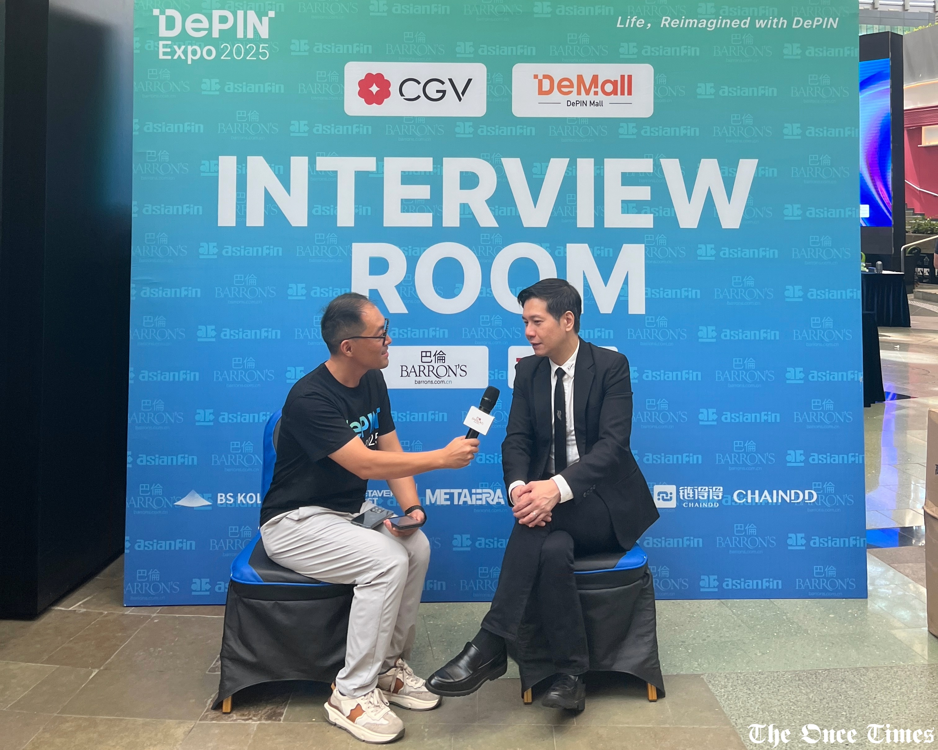 Lawmaker Johnny Ng at DePIN Expo on 27 Aug, a day before Bitcoin Asia starts / The Once Times