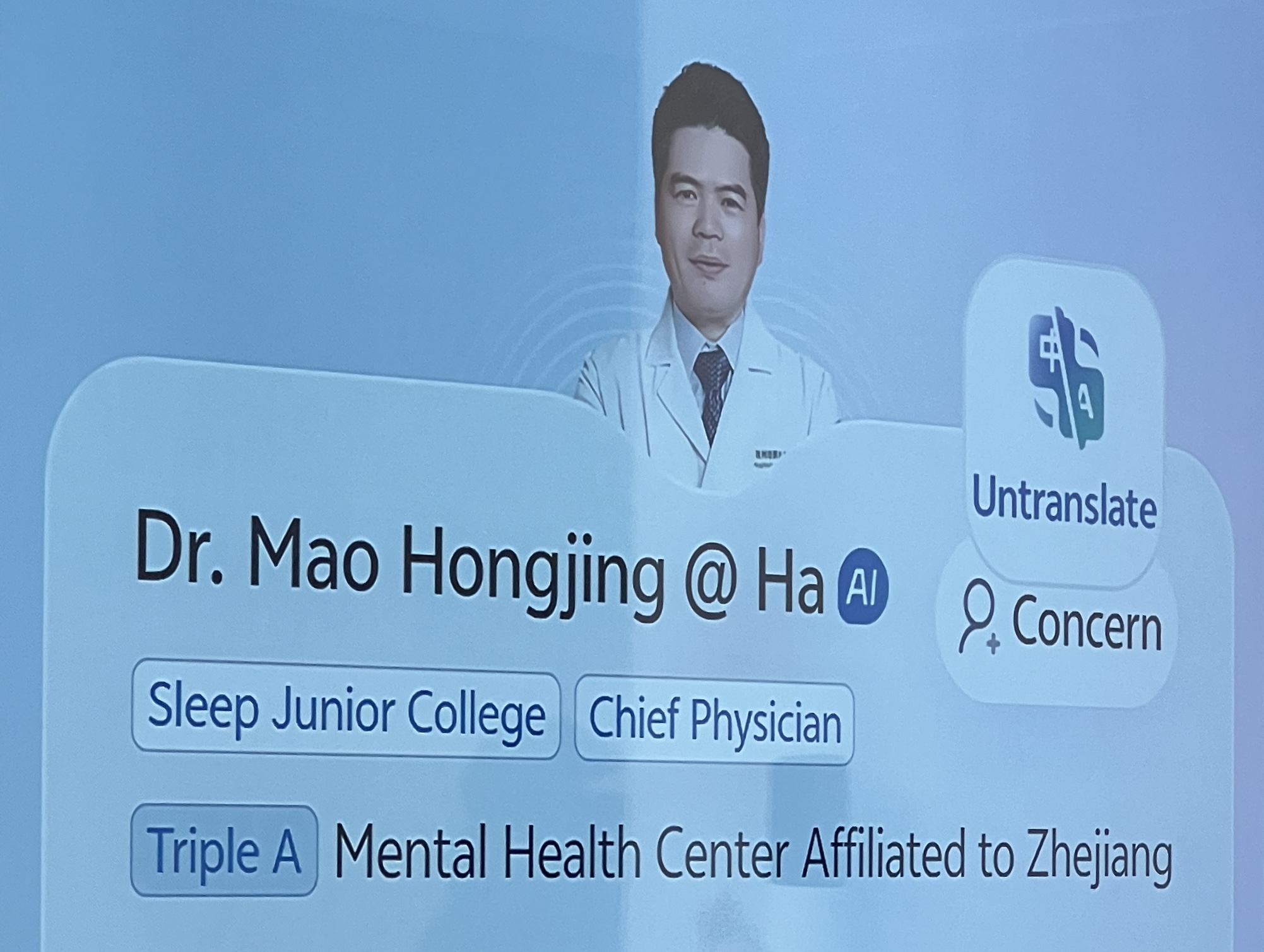 Dr. Mao is an expert on Mental Health and has created his “AI Twin”, free for everyone to use on AQ / The Once Times