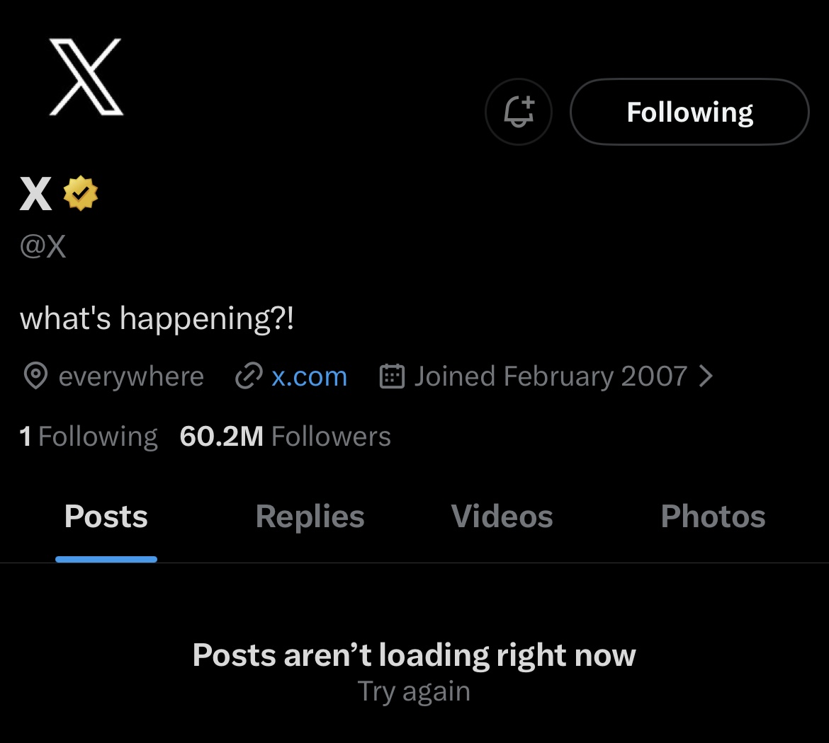 X is partially operational only.