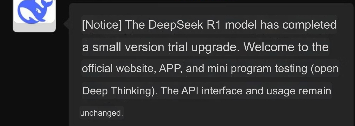 The translated Announcement