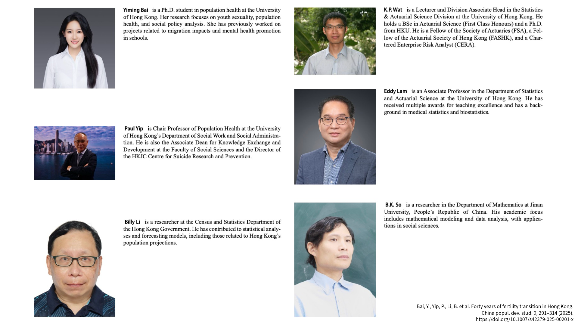 Bai, Y., Yip, P., Li, B. et al. Forty years of fertility transition in Hong Kong. China popul. dev. stud. 9, 291–314 (2025). https://doi.org/10.1007/s42379-025-00201-x